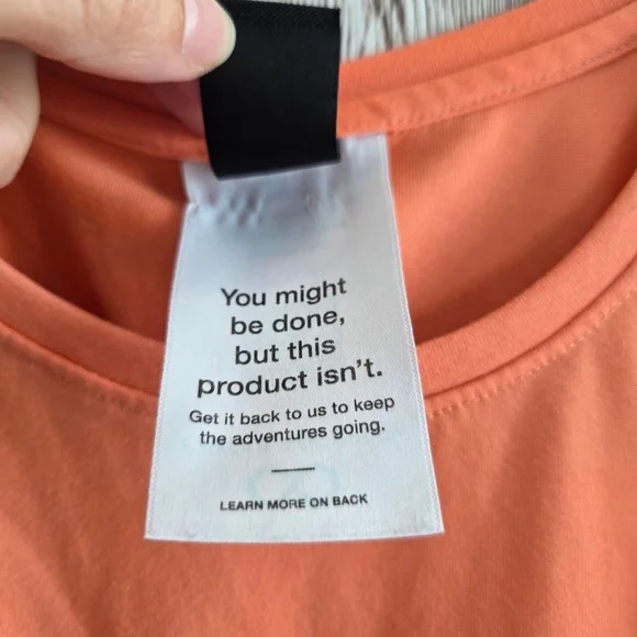 Women's The North Face Orange Short Sleeve Tee M - Picture 5 of 8